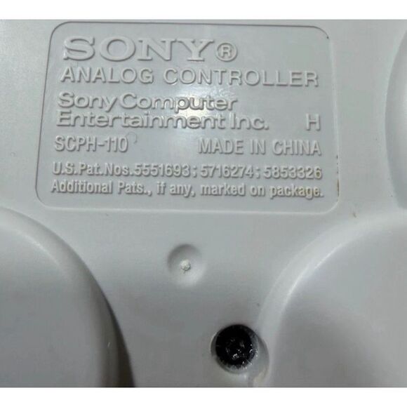 Sony PS1 SCPH-110 OEM White Wired DualShock Analog Controller - Picture 4 of 4